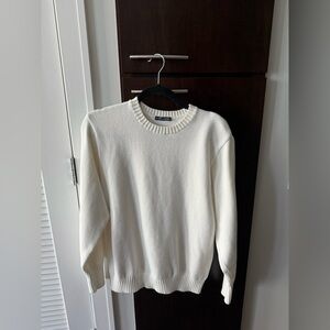 Brandy Melville Cream Crewneck Sweater